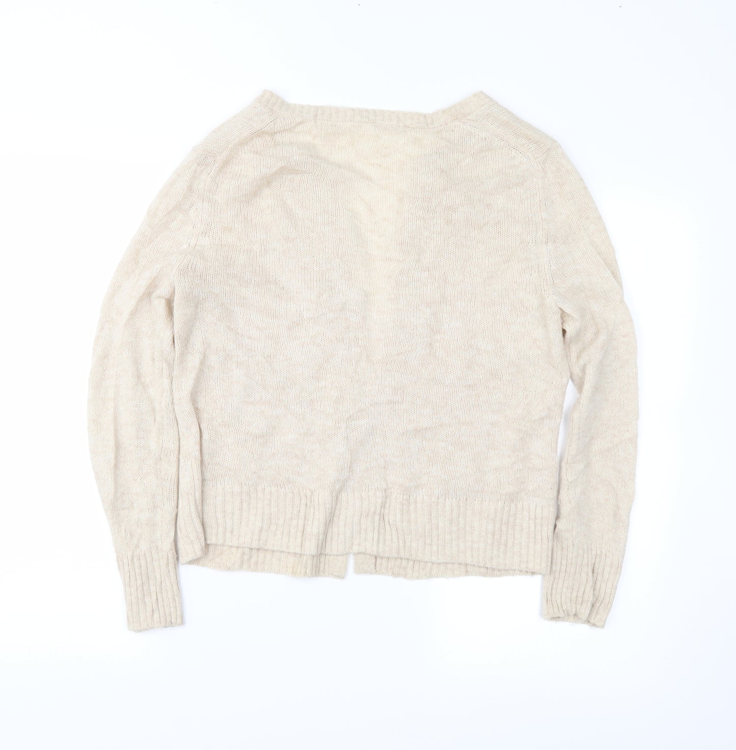 Preworn Womens Beige   Cardigan Jumper Size S