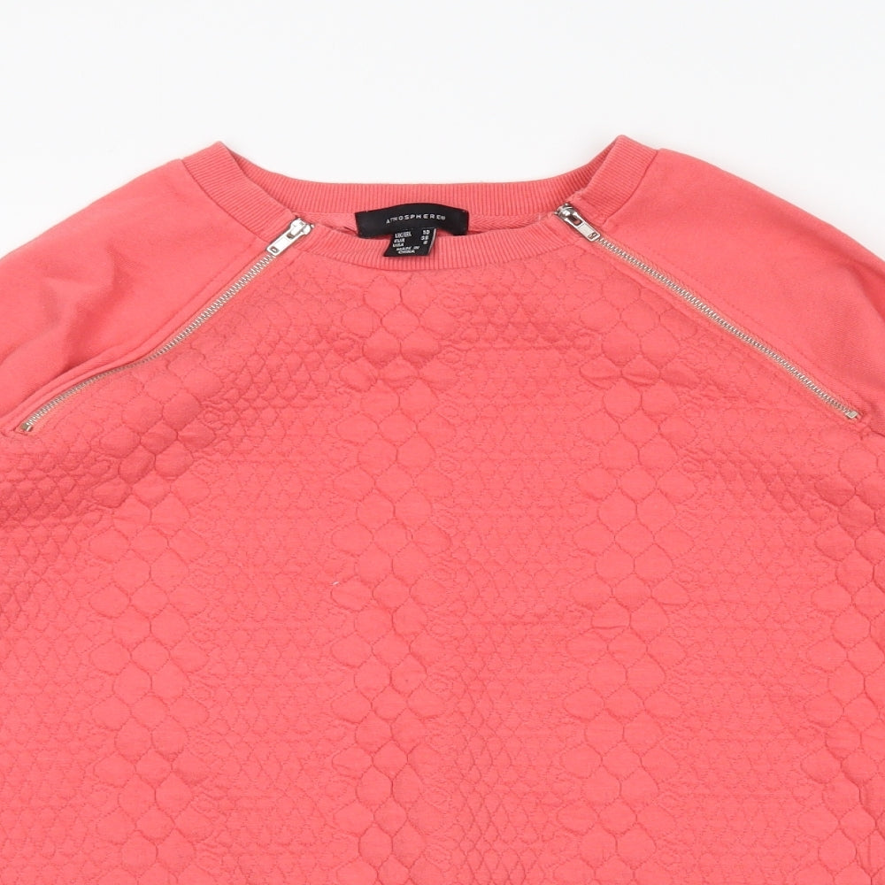 Atmosphere Womens Pink   Pullover Sweatshirt Size 10