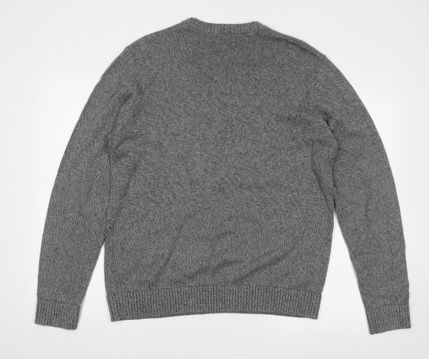 Atlantic Mens Grey   Pullover Jumper Size L