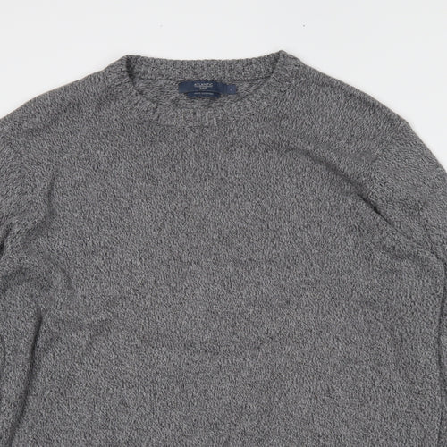 Atlantic Mens Grey   Pullover Jumper Size L