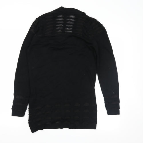 M&S Womens Black   Wrap Jumper Size 8