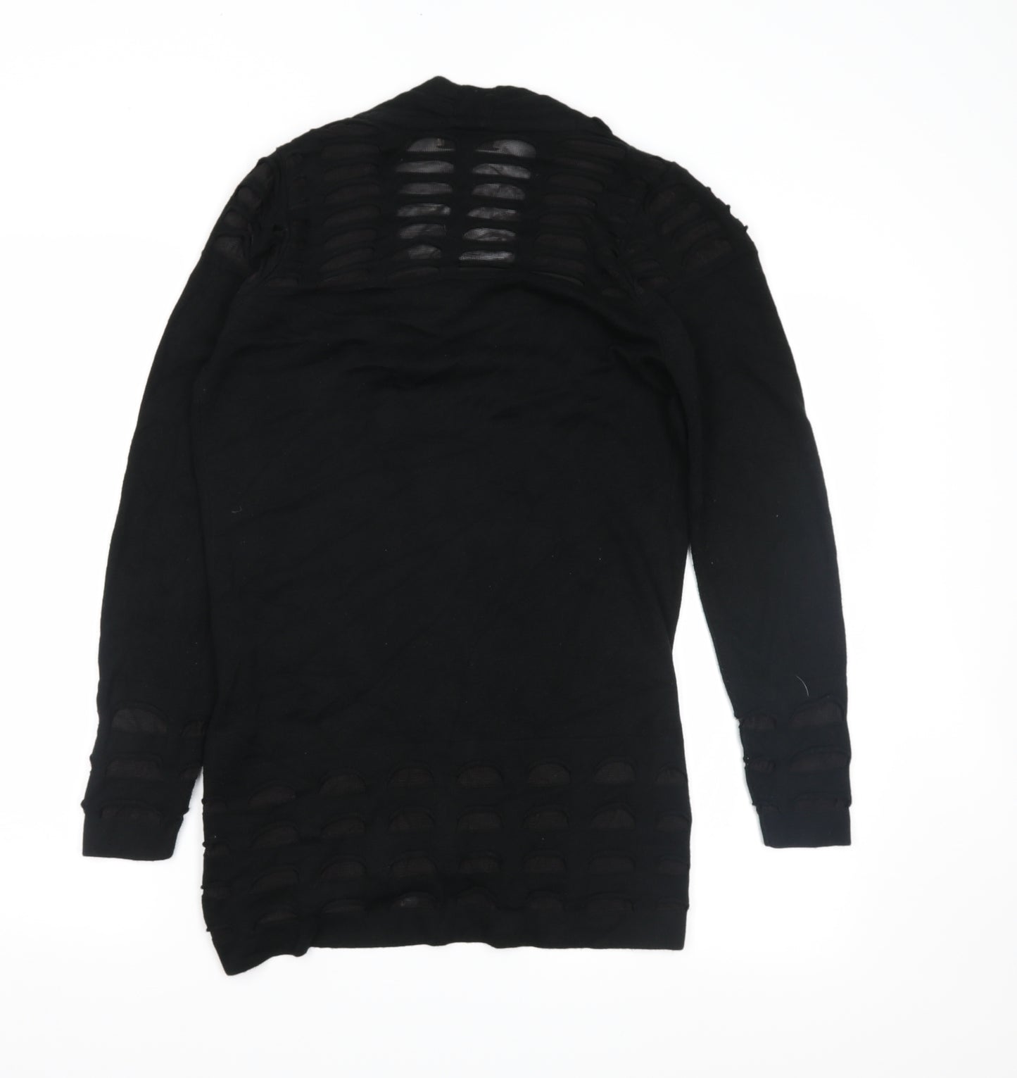 M&S Womens Black   Wrap Jumper Size 8