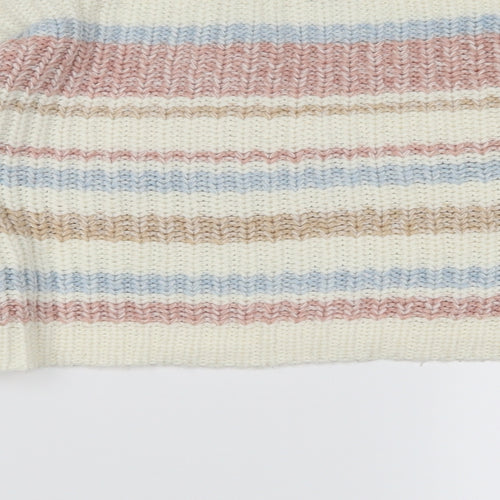 newlook Girls Ivory Striped  Shrug Jumper Size 10-11 Years