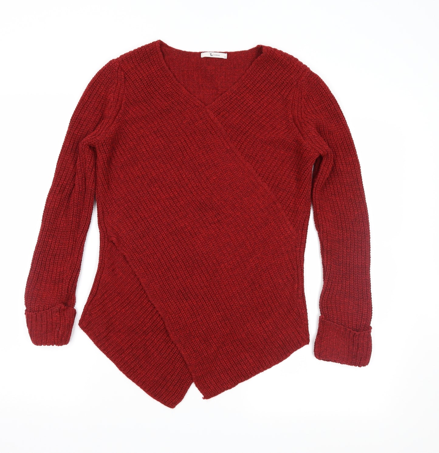 TU Womens Red   Pullover Jumper Size 12
