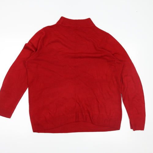 BHS Womens Red   Pullover Jumper Size 18