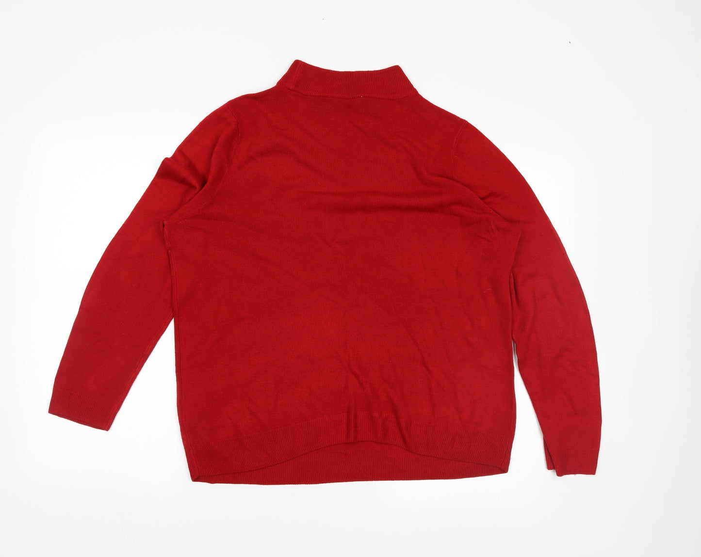 BHS Womens Red   Pullover Jumper Size 18