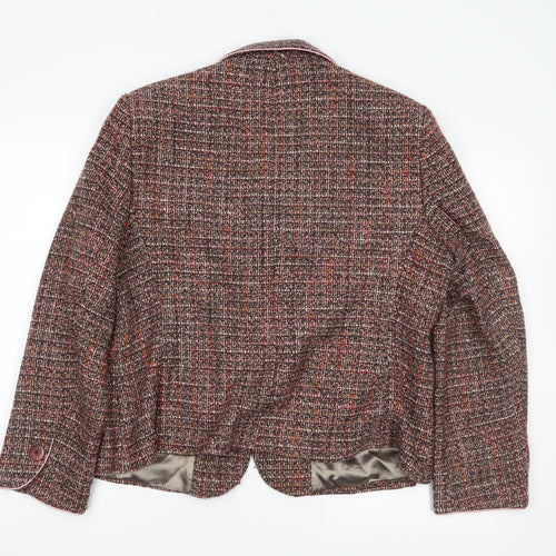 Autonomy Womens Brown Striped  Jacket Blazer Size 18