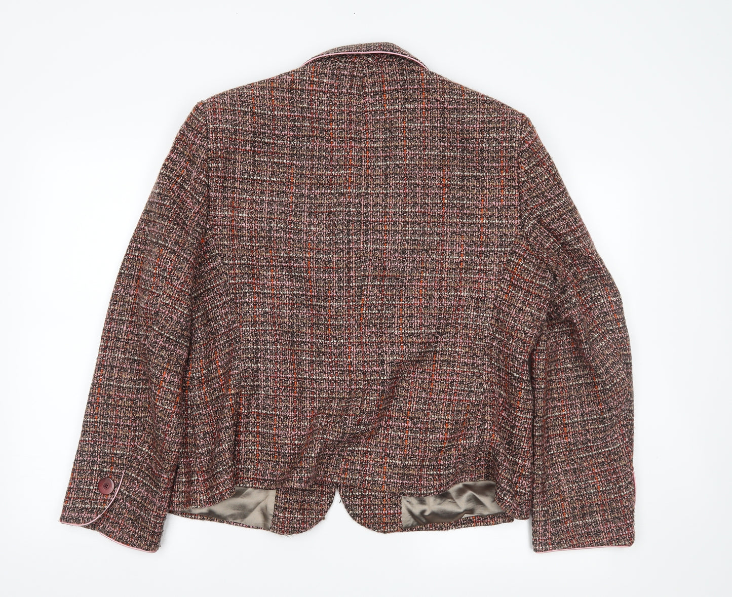 Autonomy Womens Brown Striped  Jacket Blazer Size 18