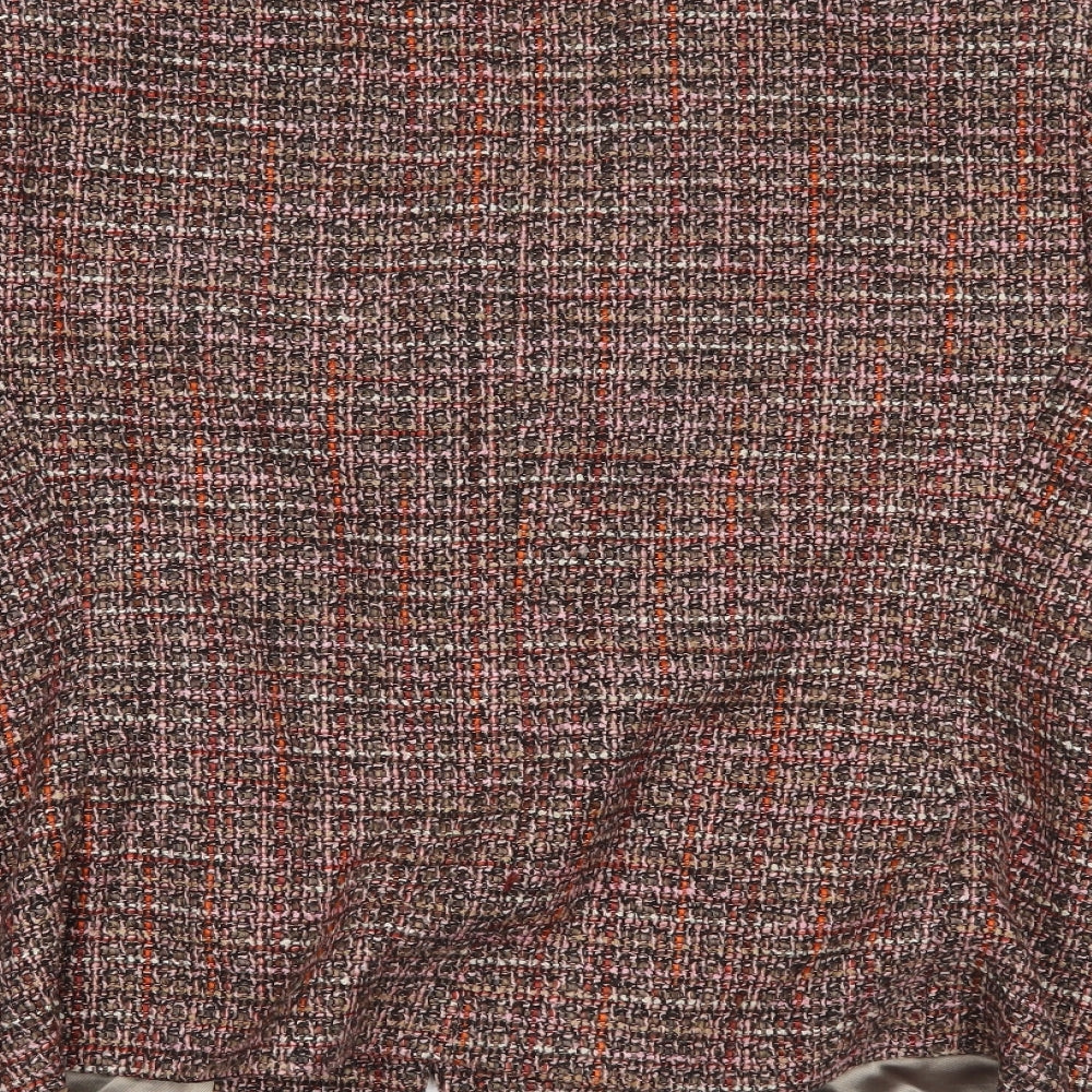Autonomy Womens Brown Striped  Jacket Blazer Size 18