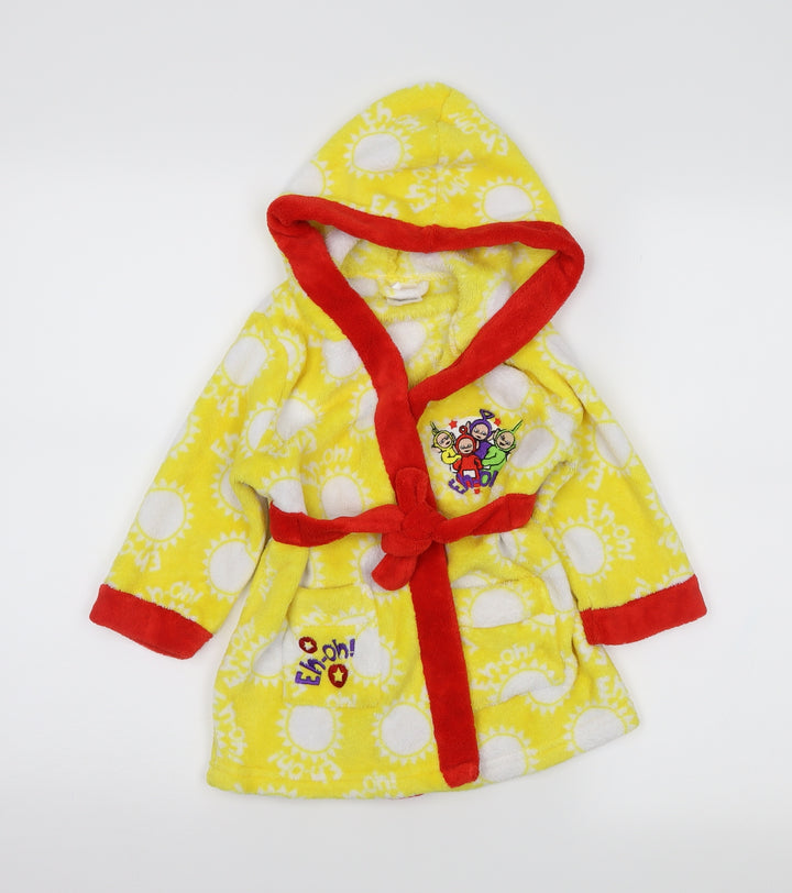 Preworn Baby Yellow Solid Capri Robe Size 18-24 Months