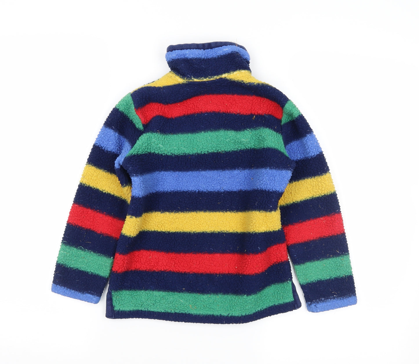 Joules Boys Blue Striped  Henley Jumper Size 6 Years