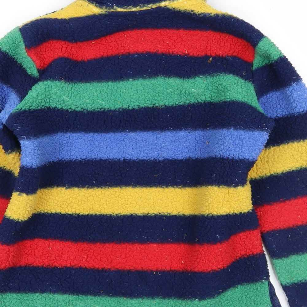 Joules Boys Blue Striped  Henley Jumper Size 6 Years