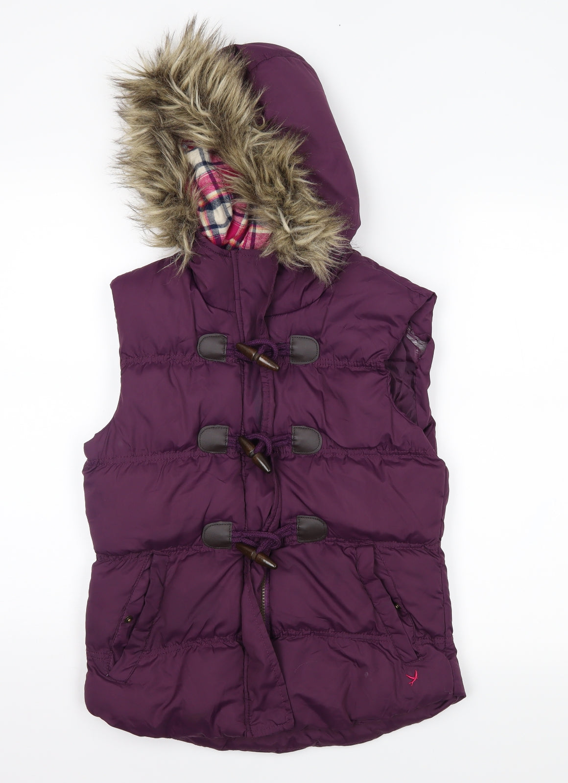 DenimCo Womens Purple   Gilet Coat Size 8