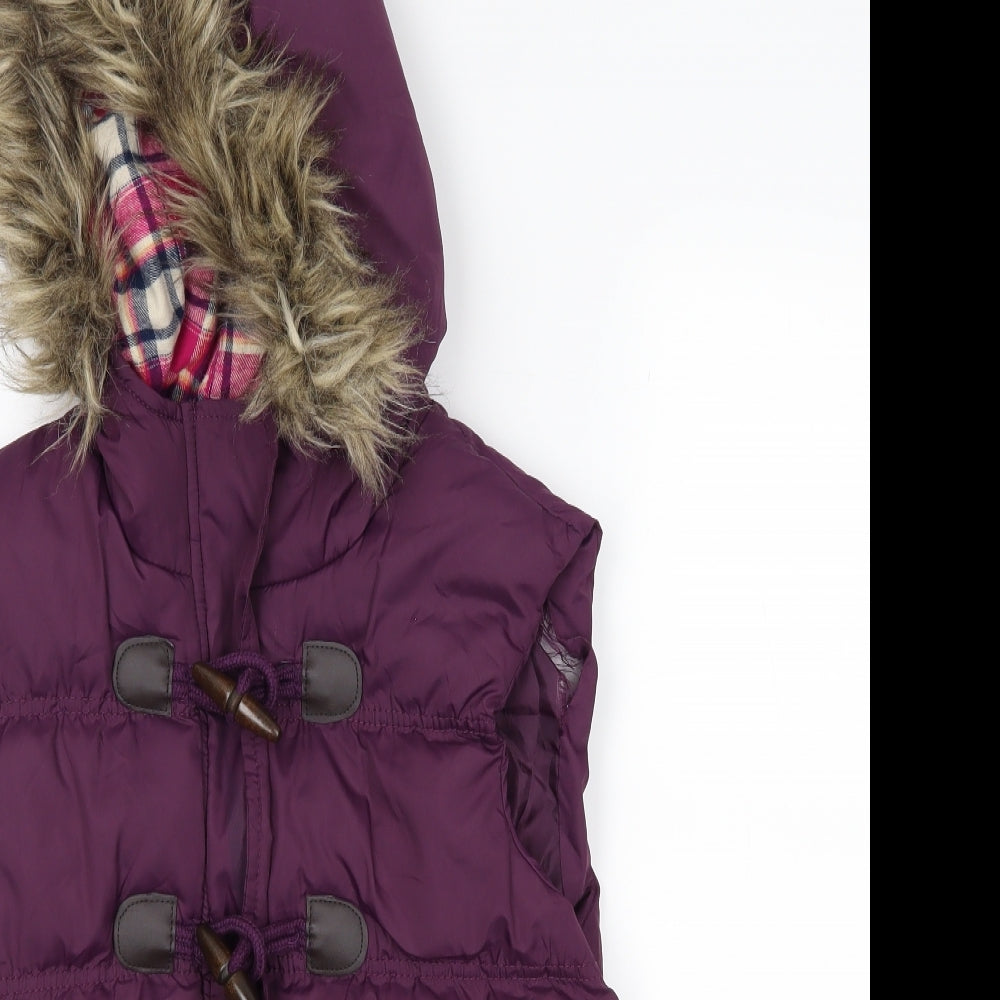 DenimCo Womens Purple   Gilet Coat Size 8