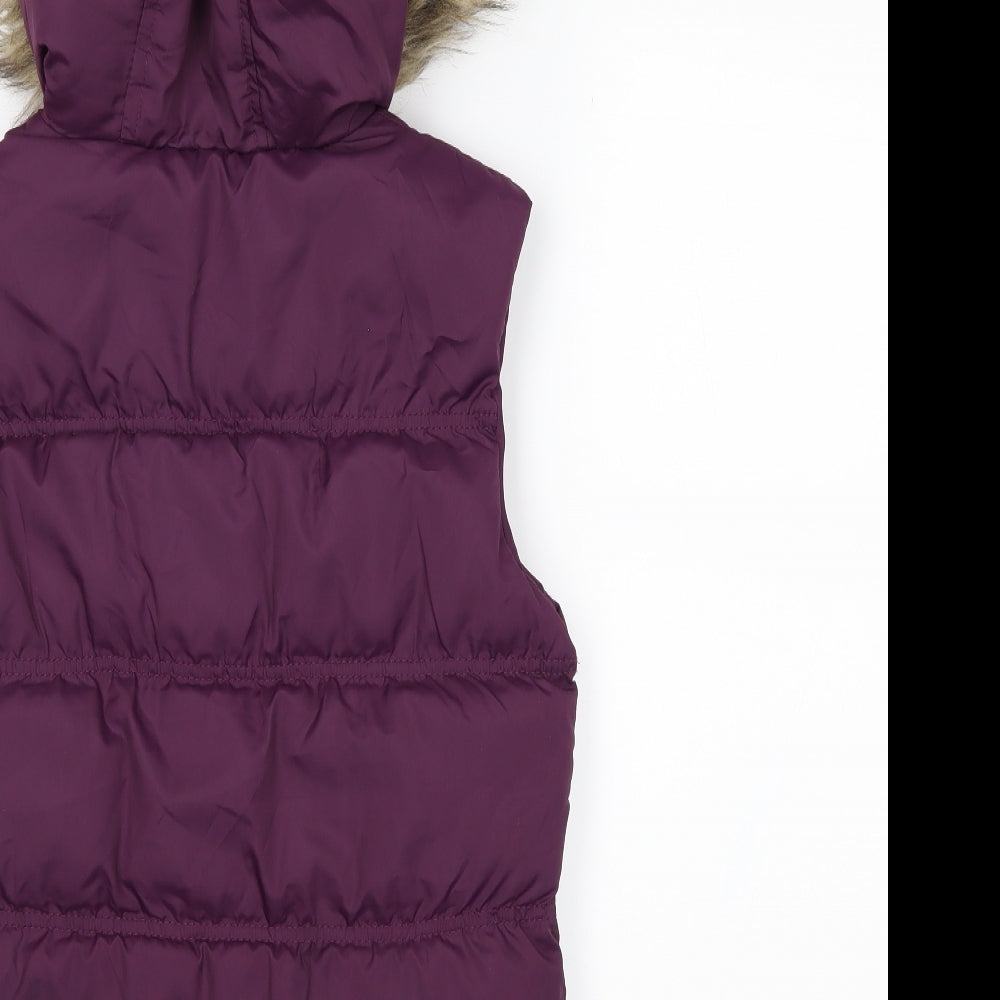 DenimCo Womens Purple   Gilet Coat Size 8