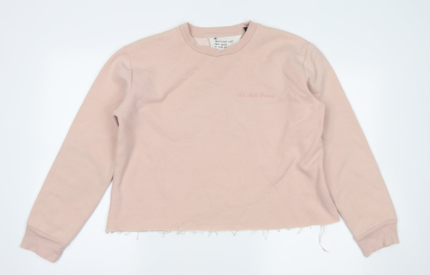 Topshop Womens Pink   Pullover Sweatshirt Size 14