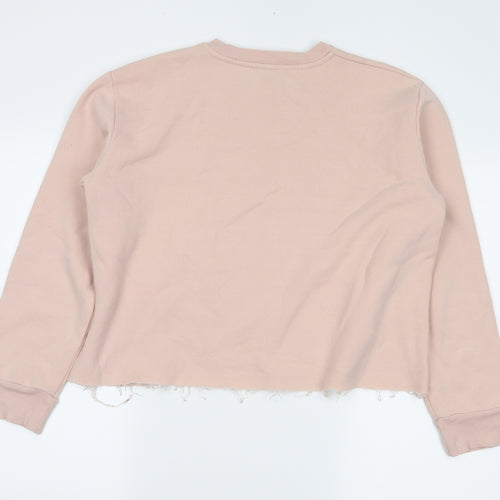 Topshop Womens Pink   Pullover Sweatshirt Size 14