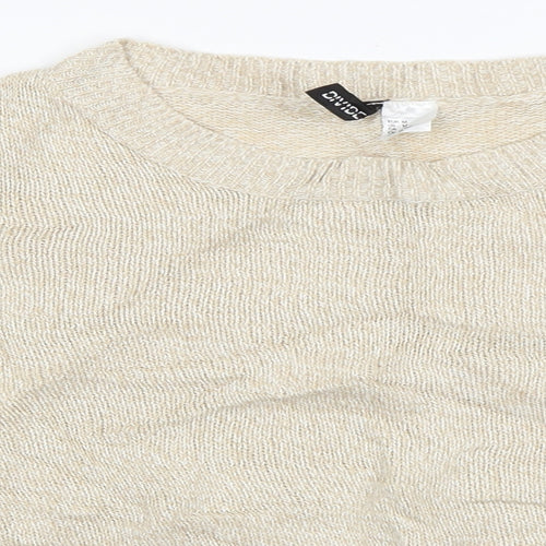 H&M Womens Beige   Pullover Jumper Size M