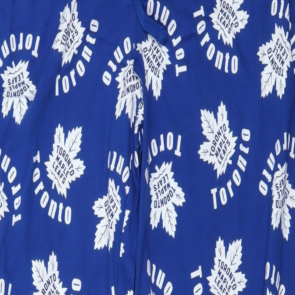 NHL Mens Blue Solid   Pyjama Pants Size L  - Toronto Maple Leafs