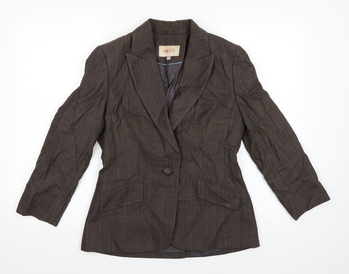 NEXT Womens Brown Jacket Blazer Size 10
