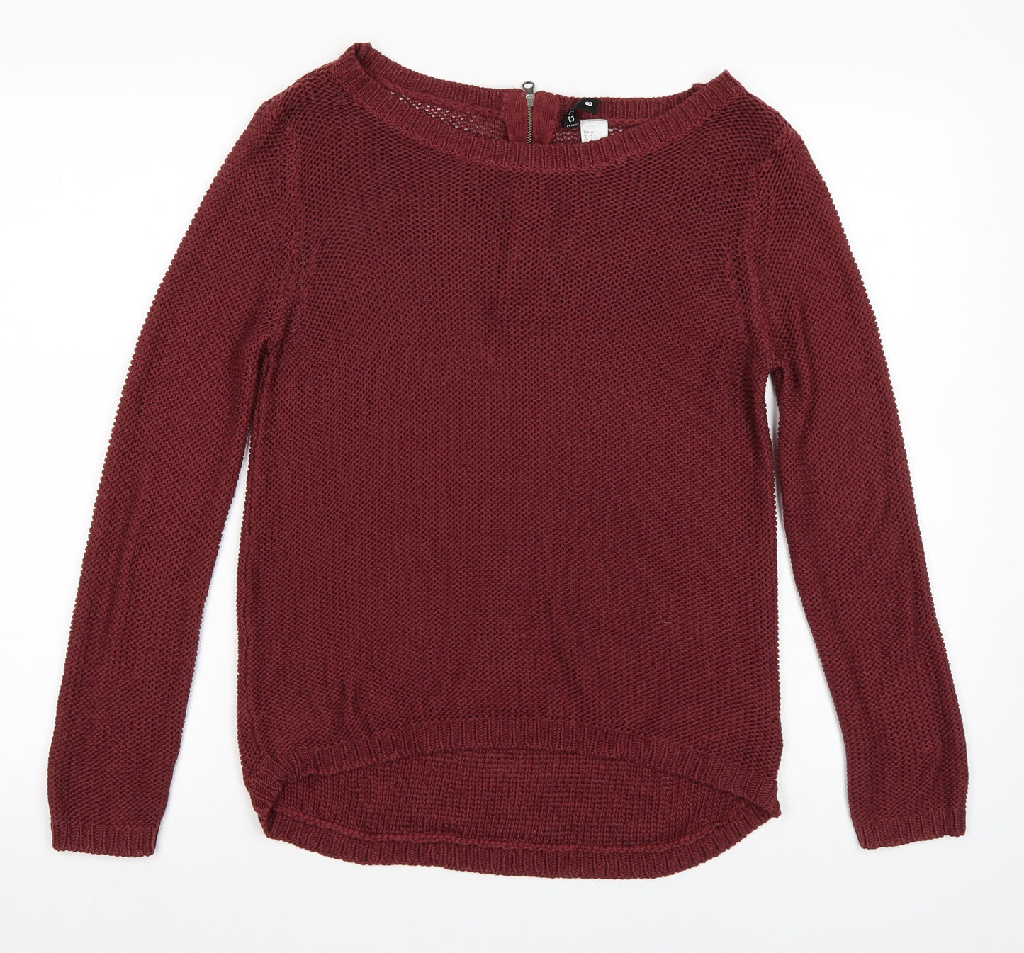 H&M Womens Red   Pullover Jumper Size 8