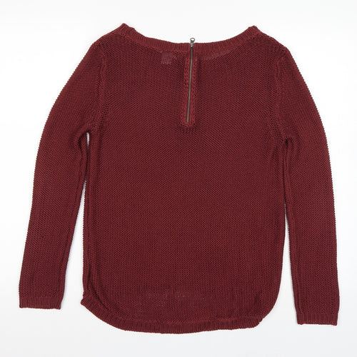 H&M Womens Red   Pullover Jumper Size 8