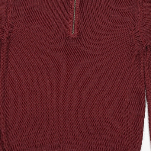 H&M Womens Red   Pullover Jumper Size 8