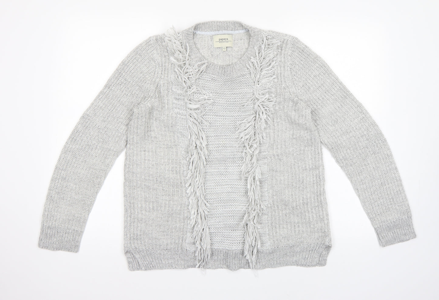 Papaya Womens Grey   Pullover Jumper Size 12