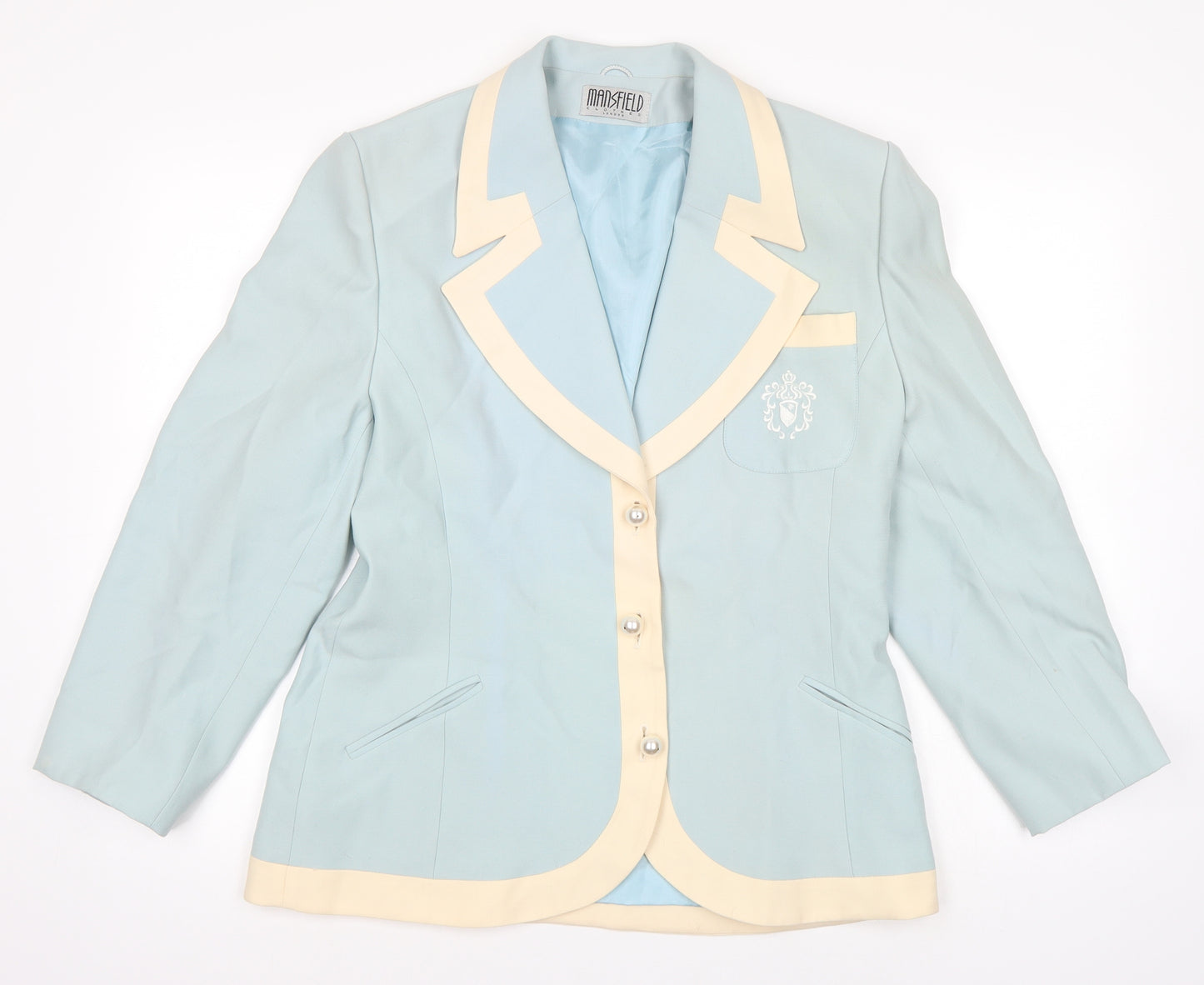 Mansfield Clothes Womens Blue   Jacket Blazer Size 14