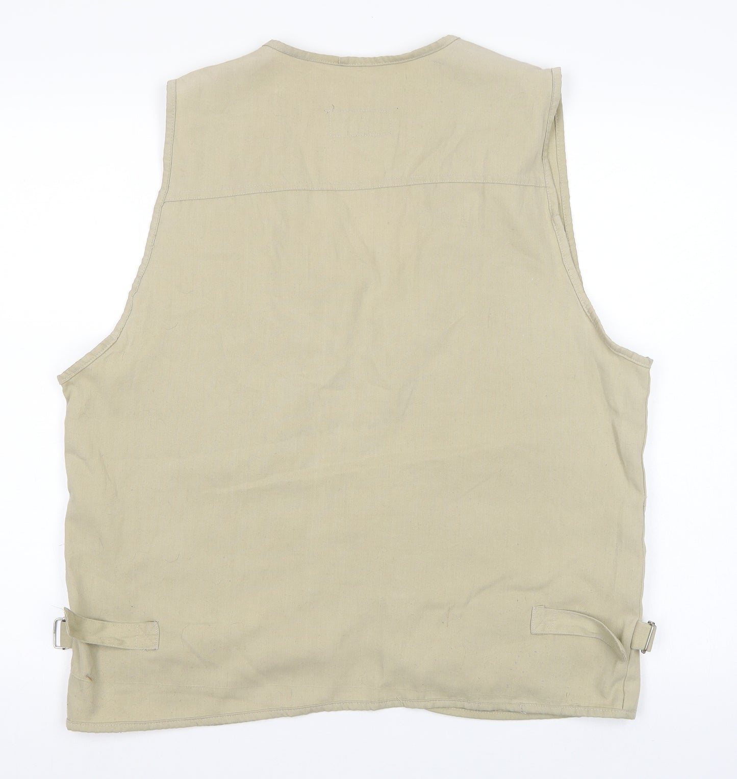 JBC Collection Mens Beige   Gilet Waistcoat Size M  - Utility Vest