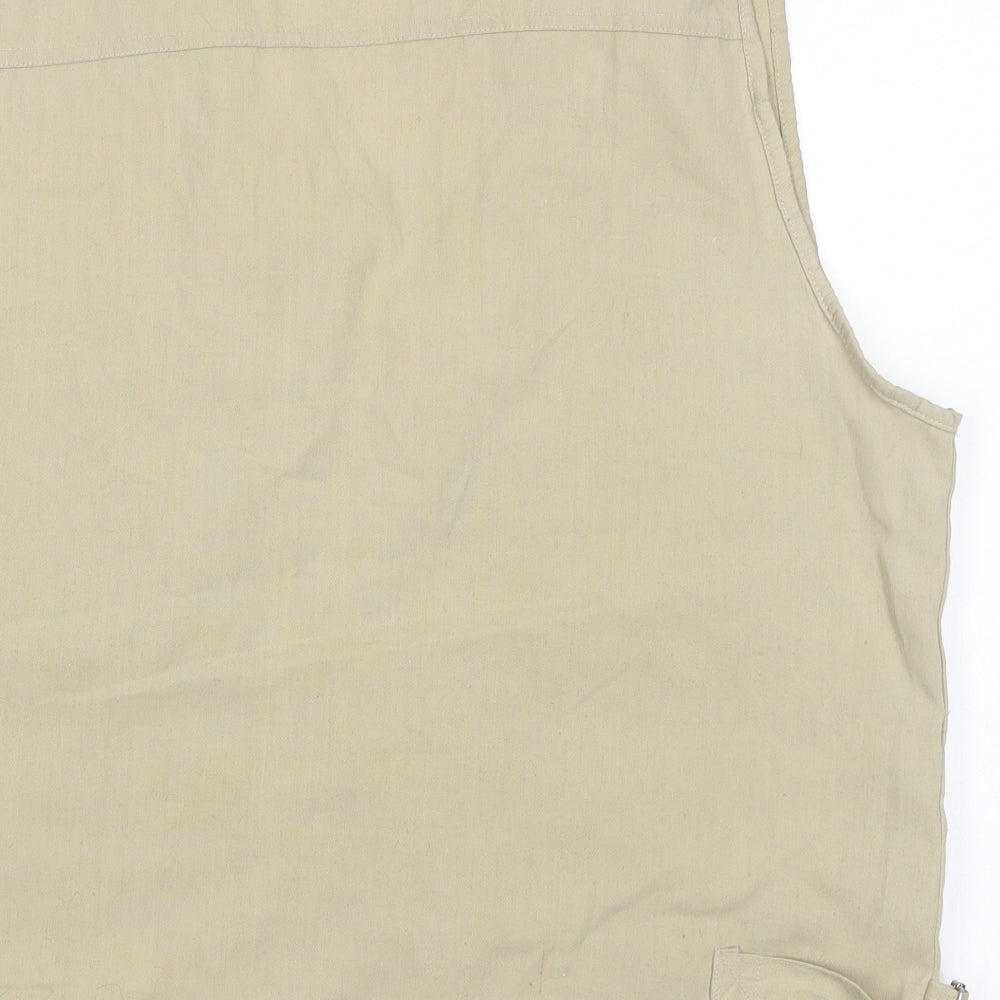 JBC Collection Mens Beige   Gilet Waistcoat Size M  - Utility Vest