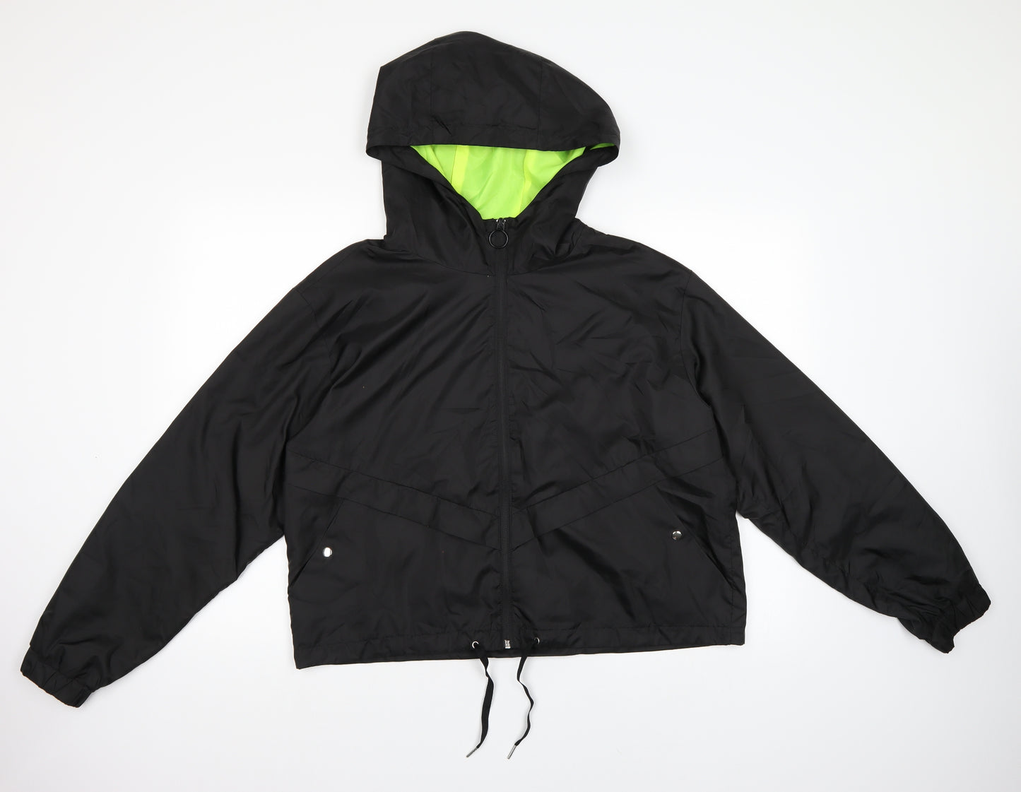 Primark Womens Black   Windbreaker Jacket Size 14