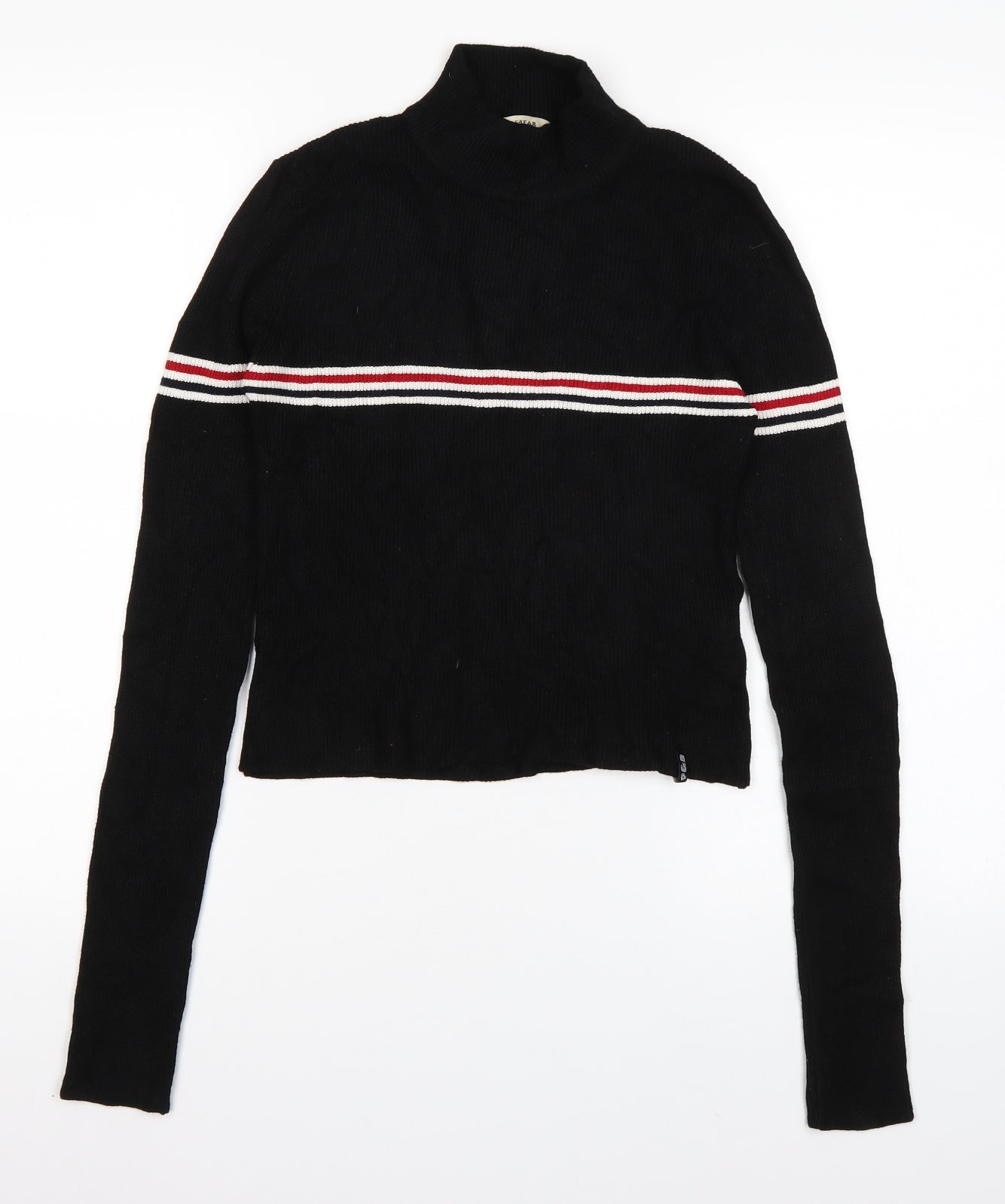 Pull & Bear Womens Black   Pullover Jumper Size L