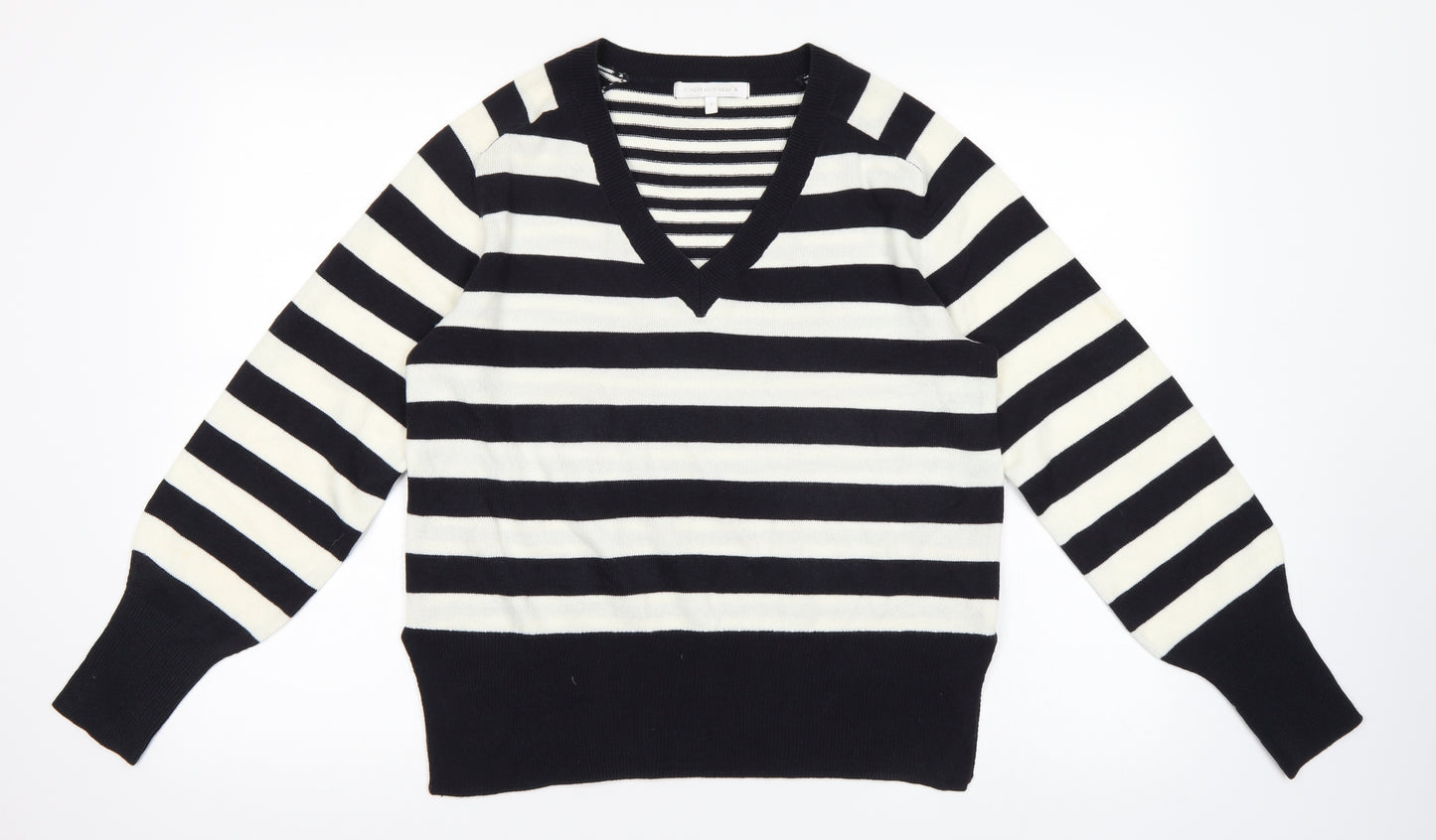 NEXT Womens Blue Striped  Pullover Jumper Size 8