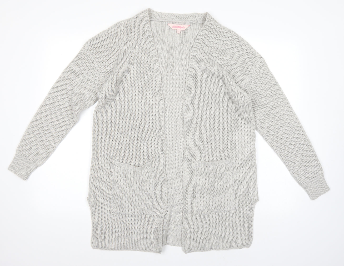 Board Angels Womens Grey   Cardigan Jumper Size 12
