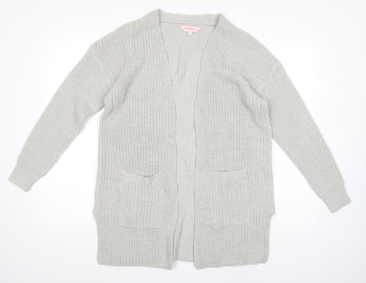 Board Angels Womens Grey Cardigan Jumper Size 12