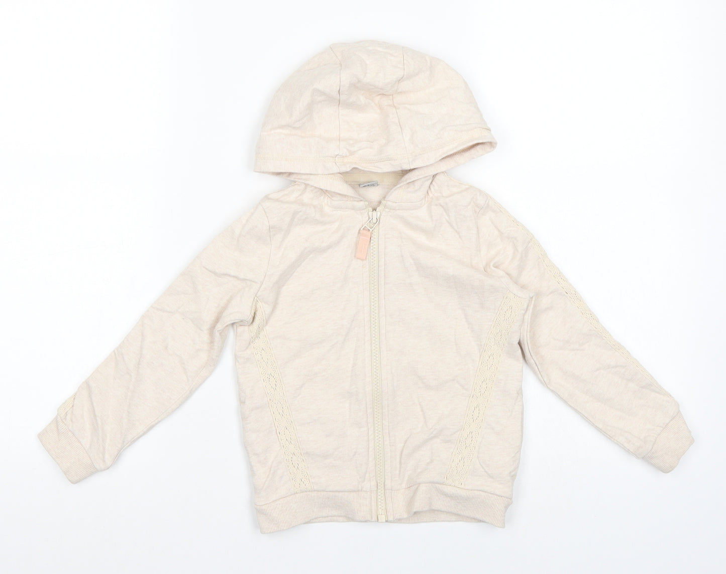 TU Girls Beige   Full Zip Hoodie Size 3-4 Years