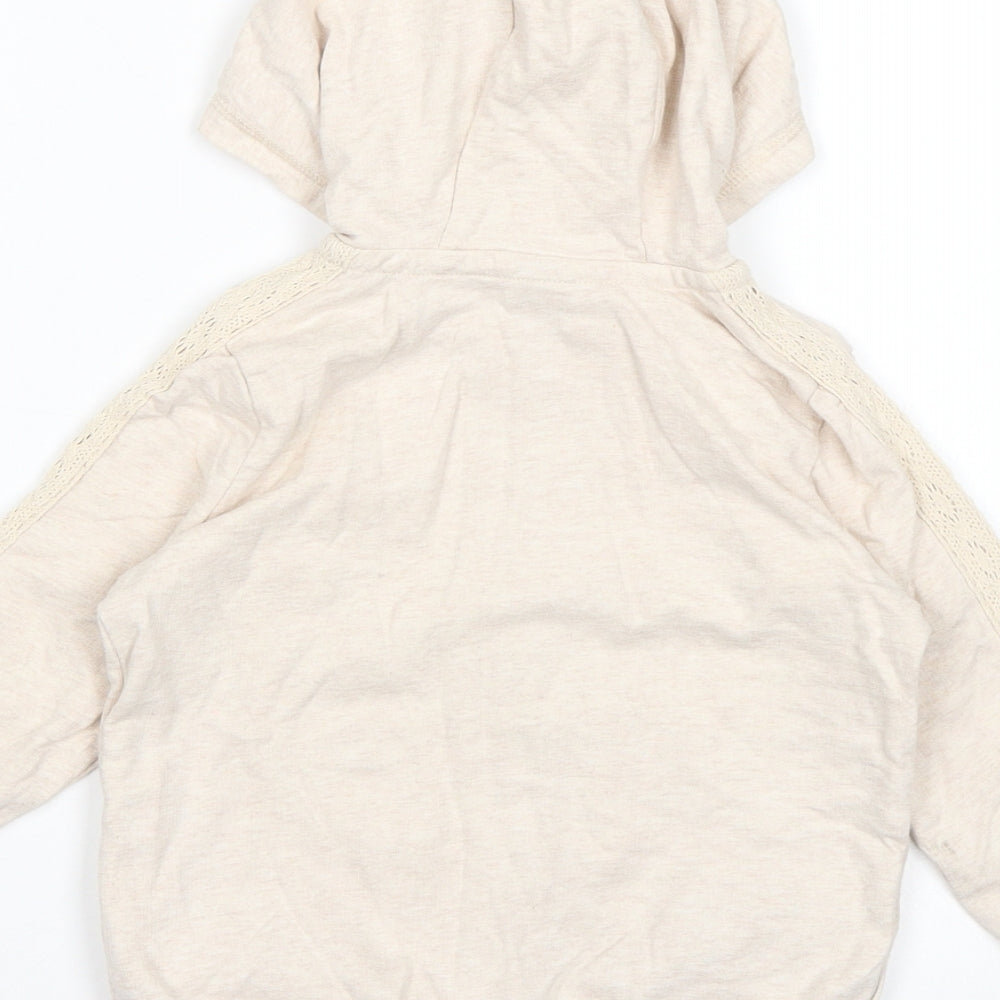 TU Girls Beige   Full Zip Hoodie Size 3-4 Years