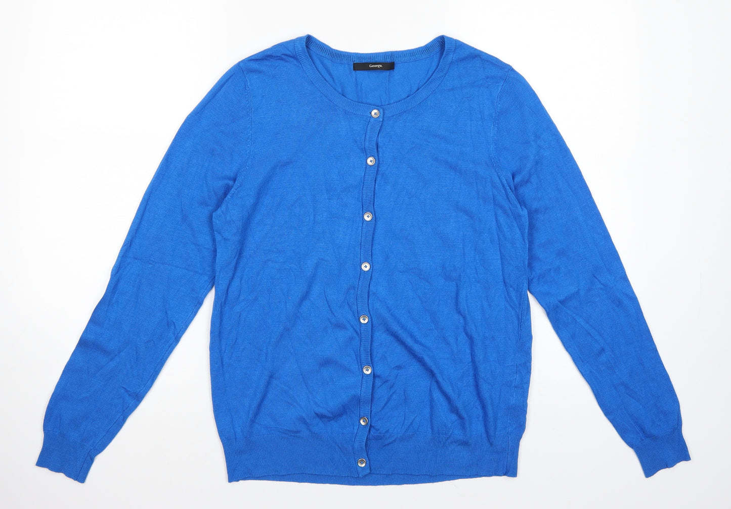 George Womens Blue   Cardigan Jumper Size 12