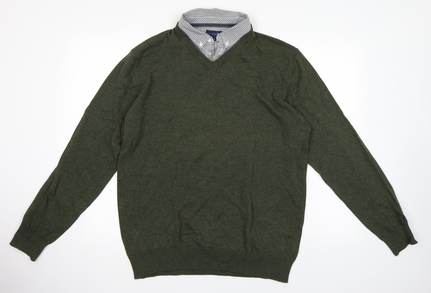 Lincoln Mens Green   Pullover Jumper Size L