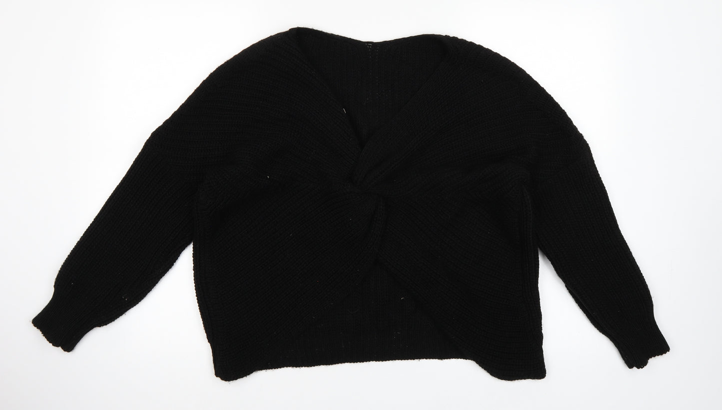 Preworn Womens Black   Pullover Jumper Size S