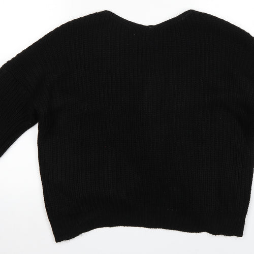 Preworn Womens Black   Pullover Jumper Size S