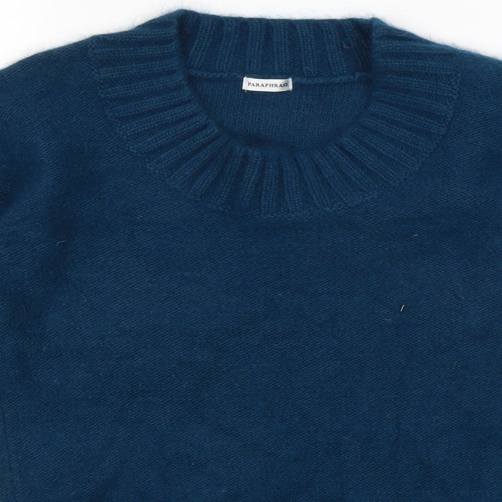 Paraphrase Womens Blue   Pullover Jumper Size S