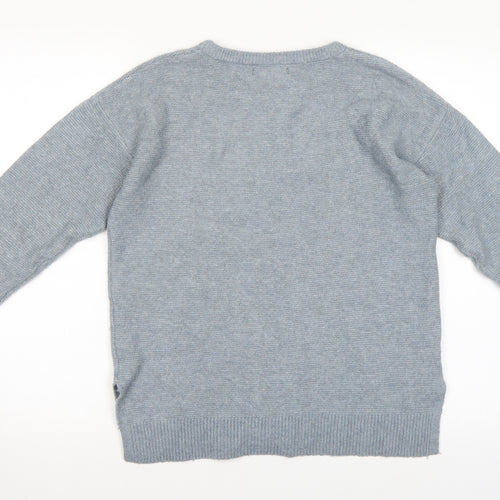 Primark Womens Blue   Pullover Jumper Size 4  - Embellished