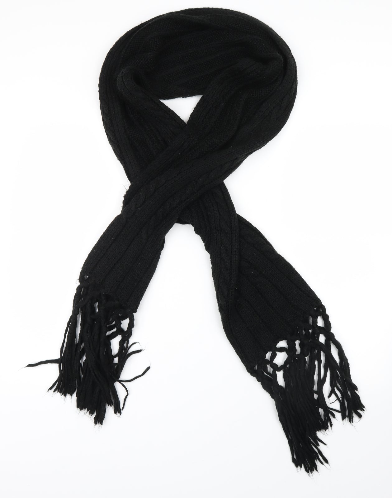 Preworn Unisex Black    Scarf