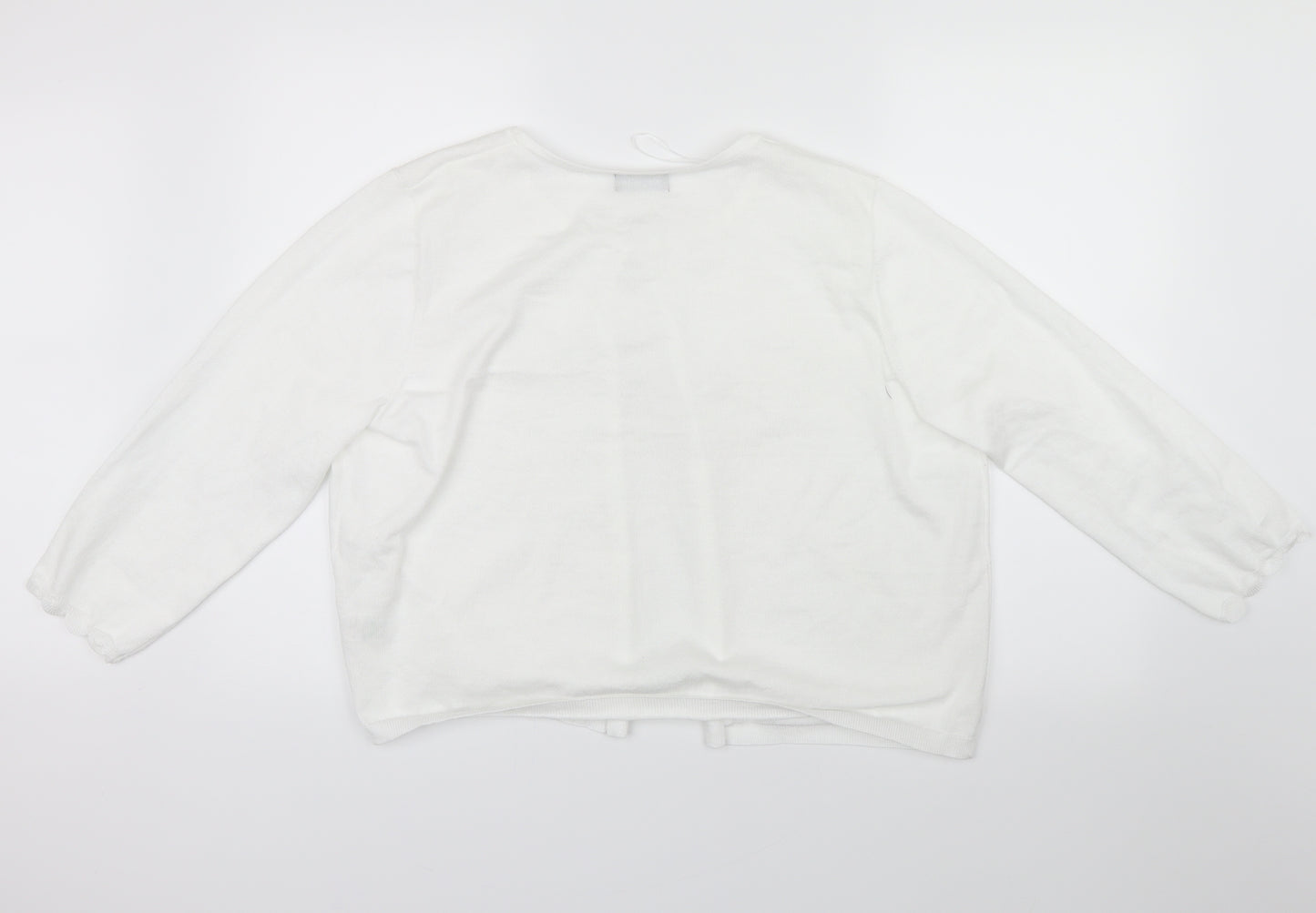 Papaya Womens White   Cardigan Jumper Size 20
