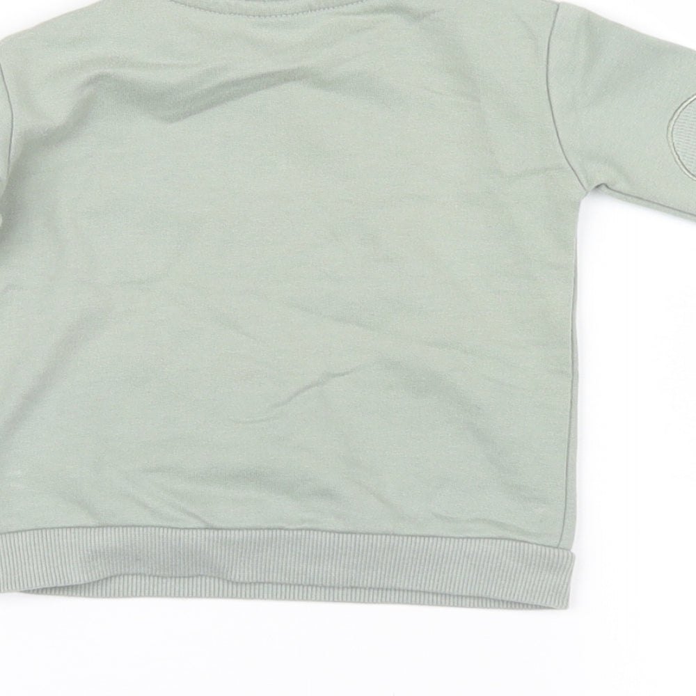 fred & flo  Green   Pullover Jumper Size 3-6 Months  - little dude