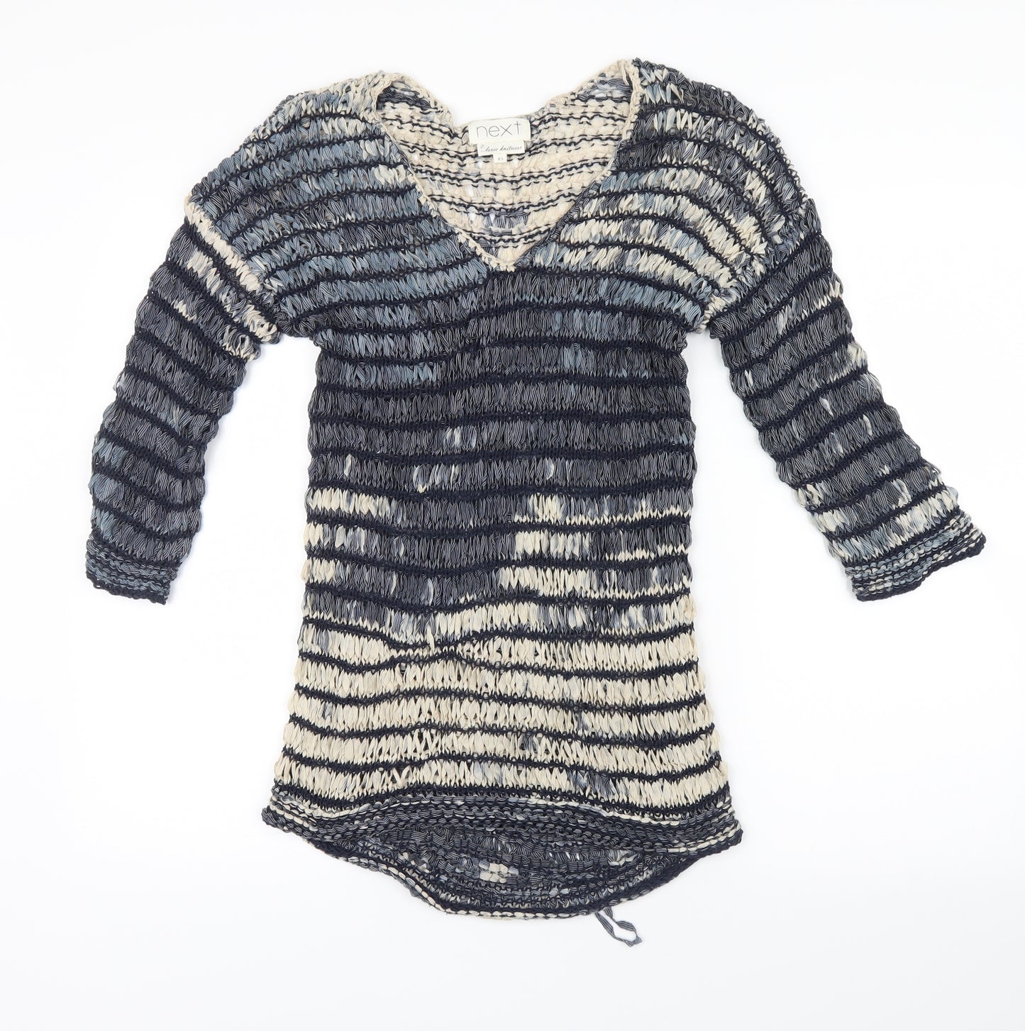 NEXT Womens Blue Striped  Jumper Dress  Size XS