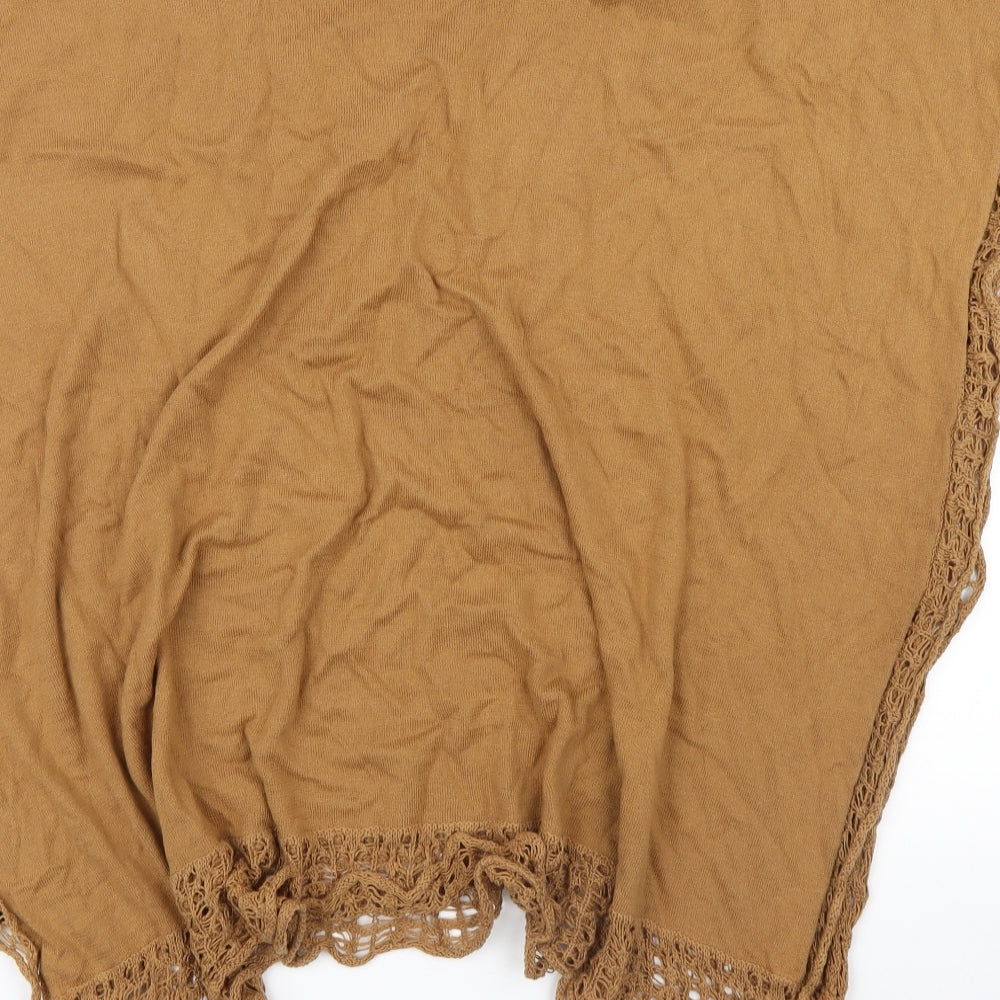 H&M Womens Brown   Jacket Poncho One Size  - poncho