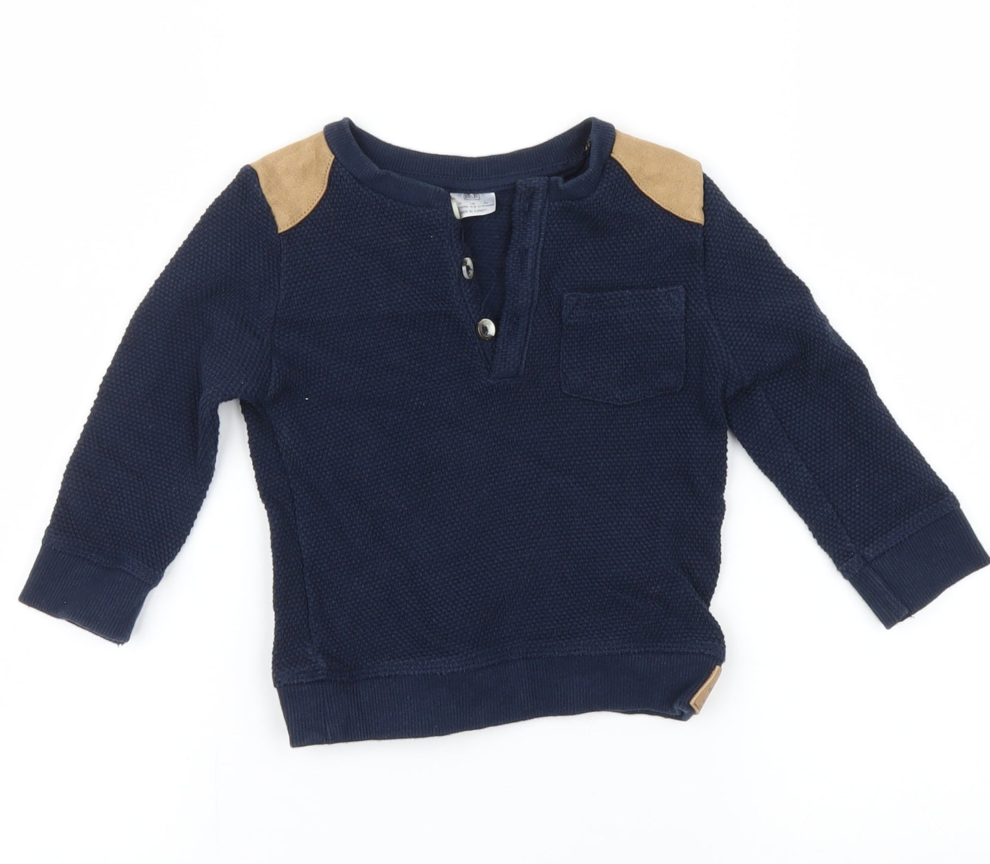 F&F Boys Blue   Pullover Jumper Size 12-18 Months